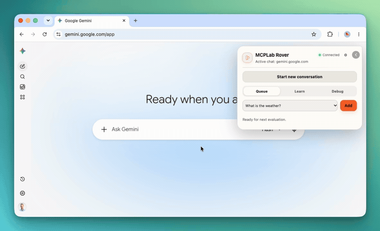 Run an evaluation from Rover animation